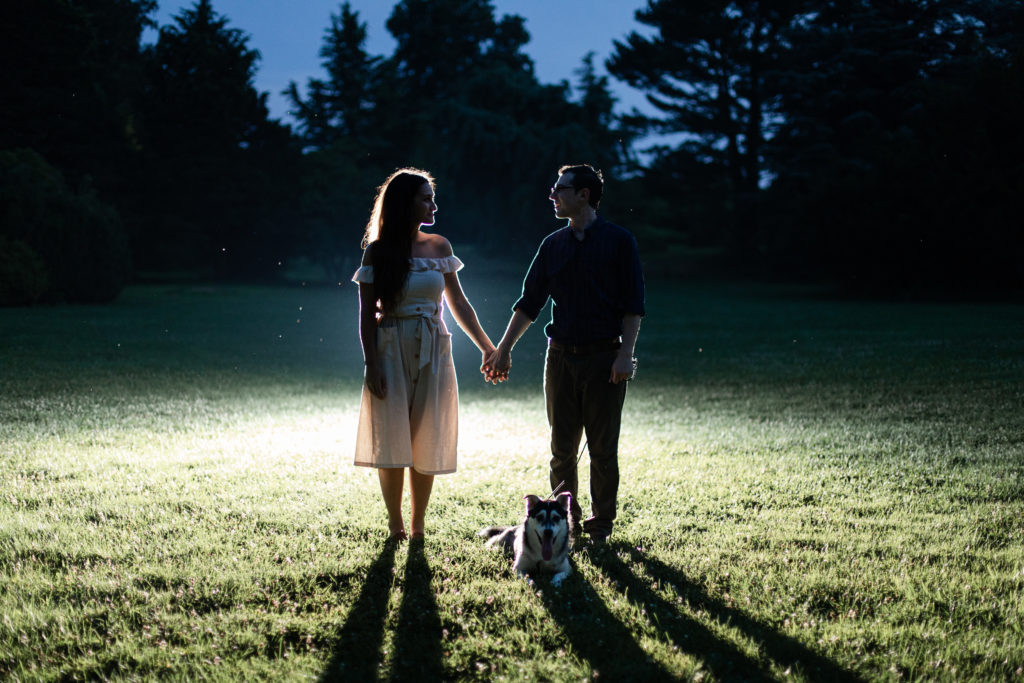 Rutger gardens engagement session