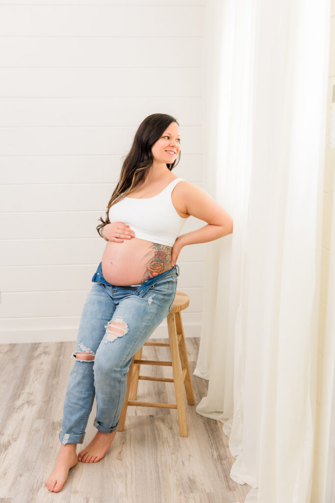 studio maternity photos